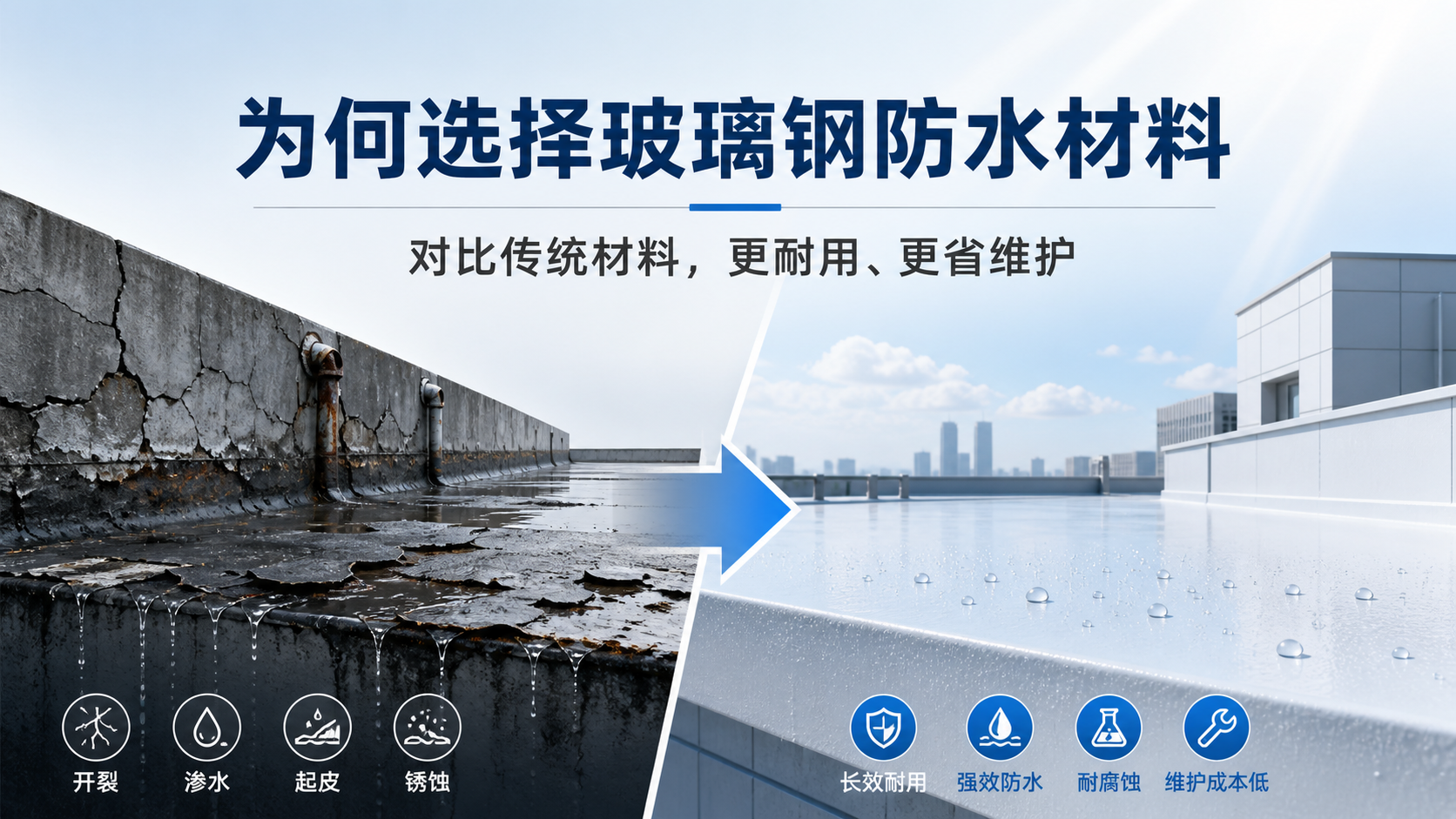 在阜阳,为何选择玻璃钢防水材料而非传统材料