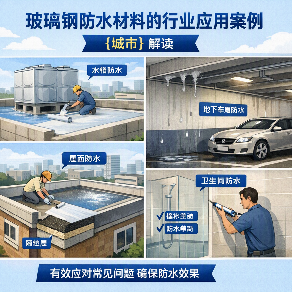 玻璃钢防水材料的行业应用案例,阜阳解读